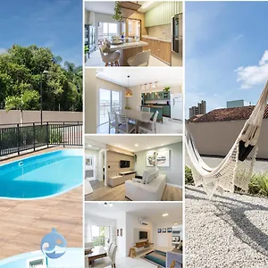 Aptos Em Bal A150m Da Praia, Dois Quartos, Sala De Estar, Cozinha Completa, Sacada Com Churrasqueira, Wi-fi, Piscina, Portaria 24h, Playground E Quadra De Esportes Piçarras